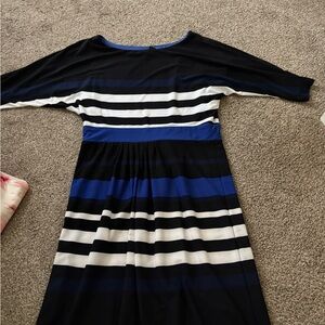 New Directions Black and Blue Dress